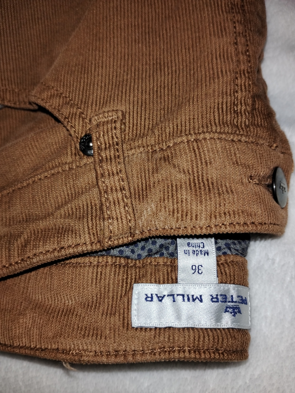 Peter Millar Men's Corduroy Pants in Camel Brown